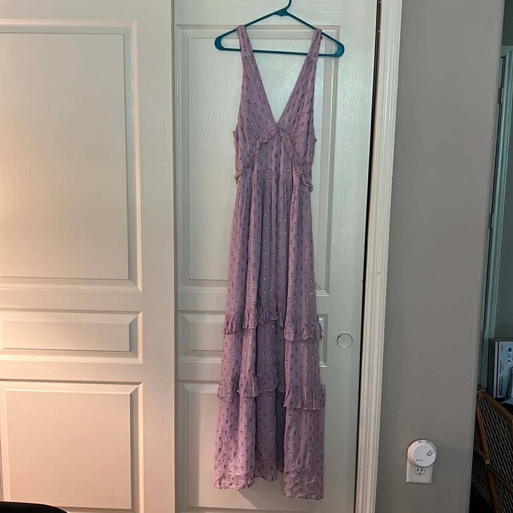 Altar’d State lilac/purple maxi dress (size medium)—worn once.